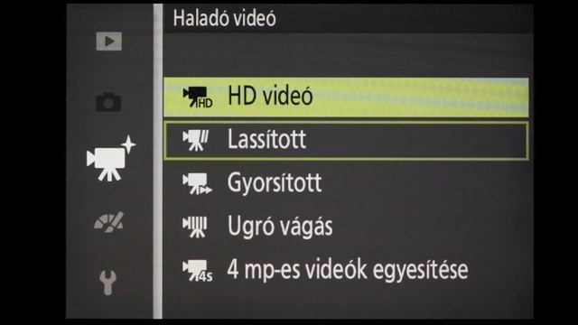 Nikon 1 S2 Haladó videó menü смотреть онлайн
