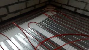 Теплый пол на деревянных лагах.