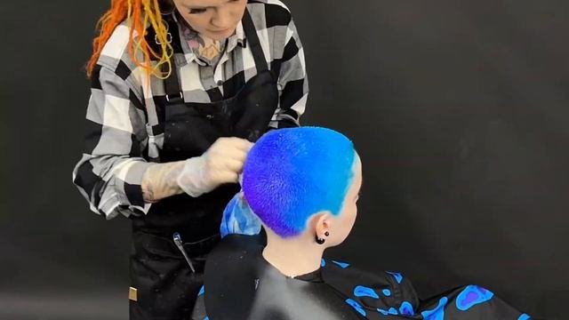 Как сделать градиент на коротких волосах ?