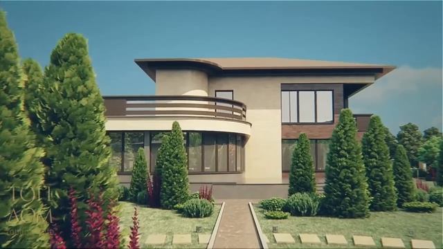 Проект дома с цокольным этажом и гаражом смотреть онлайн