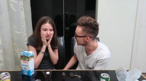 Катя и Эдисон попробовали КРОВЬ САТАНЫ меня напугала реакция Кати