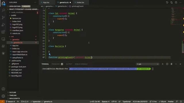 Advanced TypeScript - Lesson 4: Additional TypeScript Generics Example