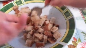 Сухарики кириешки за 5 минут в Аэрогриле GFGRIL GFA-2600.