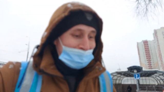 Работа курьером в ЯНДЕКС ЛАВКЕ (курьерская эпопея 2)  Возвращение зимы #яндексдоставка