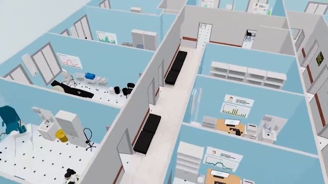 Биплан24 3d + VR цифровой двойник бизнеса, медцентр, промышленность 4.0, цифровой завод, BI система