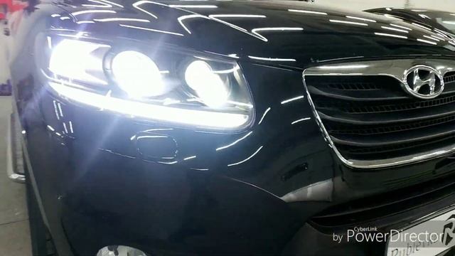 Hyundai SantaFe 2 quadro Bi-LED смотреть онлайн