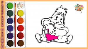 Как нарисовать Карлсона / Мультик раскраска Малыш и Карлсон для детей / Раскраски для детей