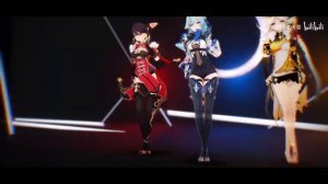 【Genshin Impact MMD／4K／60FPS】Eula & Ningguang & Beidou【Hand Clap】