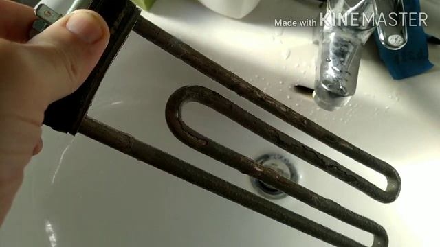 Чистим ТЭН стиральной машины. смотреть онлайн