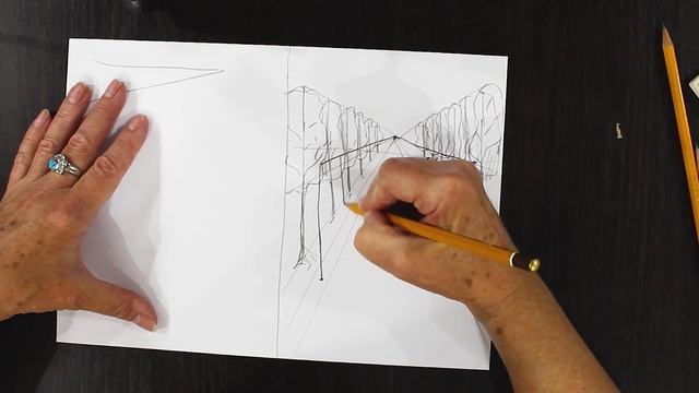Как передать перспективу в рисунке? Основы рисунка. Простейшие графические приемы. смотреть онлайн