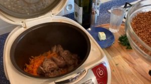 Гречка с куриной печенью в мультиварке! Гречневая каша быстро и вкусно. Готовим в мультиварке