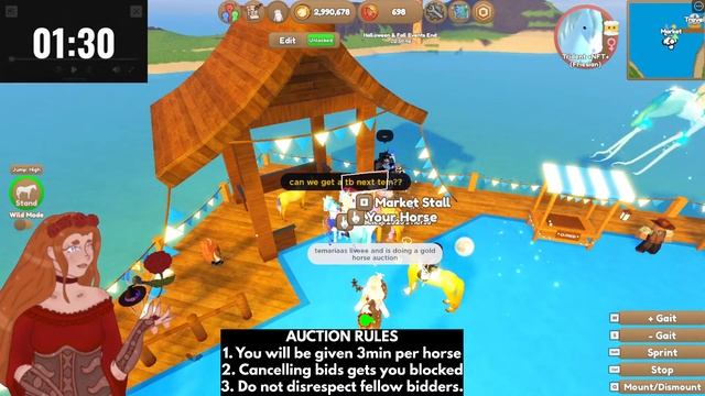 MASSIVE GOLDEN AUCTION (300+) // WILD HORSE ISLANDS // ROAD TO 5K // !discord !rules !24h !group смотреть онлайн