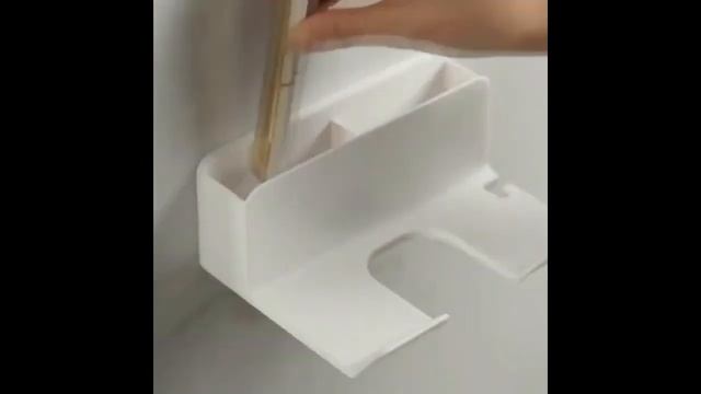 Держатель для фена, плойки с отсеками для расчески, заколок, резинок для волос, косметики смотреть онлайн