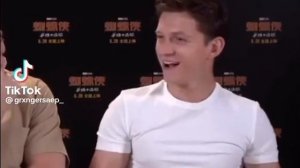 Tom Holland Flexing