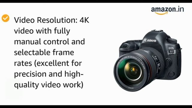 Canon EOS 5D Mark IV 30.4 MP Digital SLR Camera (Black) + EF 24-105mm is II USM Lens Kit смотреть онлайн