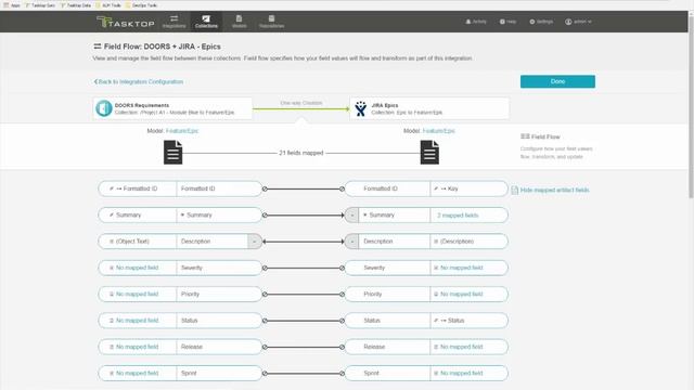 Tasktop Integration Hub Demo - IBM DOORS and Atlassian JIRA
