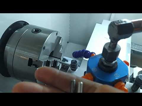 Как бороться с отжимом детали на токарном ЧПУ станке. смотреть онлайн