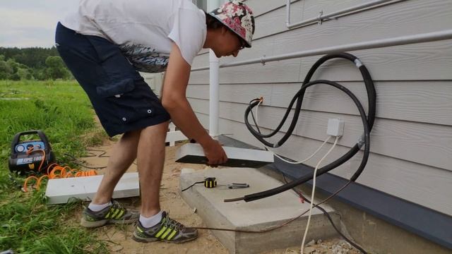 Установка кондиционера на отмостку смотреть онлайн