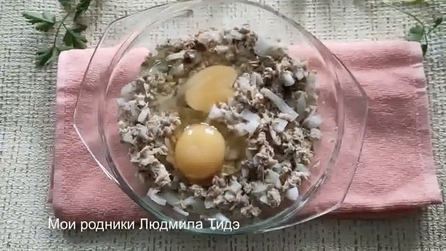 #котлетыизконсервов #полезнаяеда#МоиродникиЛюдмилаТидэ  Рыбные котлеты с добавлением овсяных хлопье