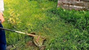 Самодельная газонокосилка из электротриммера