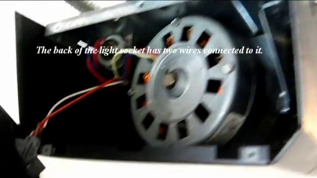 Replacing garage door opener light socket and back panel