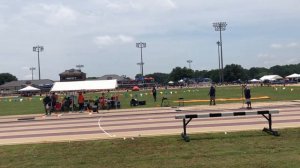 Addison Berry USATF Region 4 40+' Triple Jump, foul by 2"  36' board