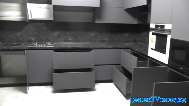 Кухонный гарнитур. Три уровня #Волгоград #мебель #кухня смотреть онлайн