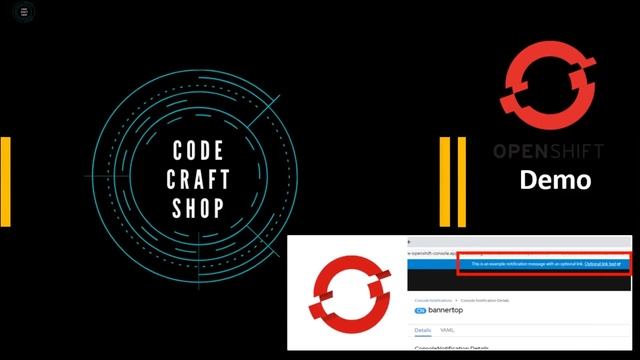 Customize Openshift 4 web console - Custom notification banners in openshift 4