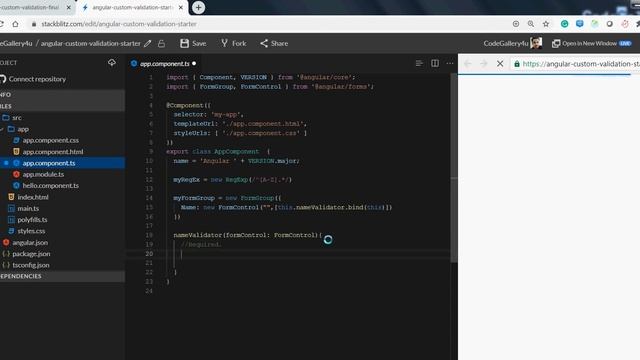 HOW TO | Custom Validation | Reactive Forms | Angular Forms смотреть онлайн