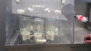 Ополаскивание флаконов 450 мл  на установке мойки и ополаскивания МО 3000М