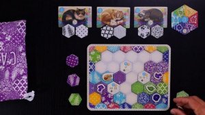 Calico Board Game | Learn to Play | Full Solo Playthrough | Totally Tabled