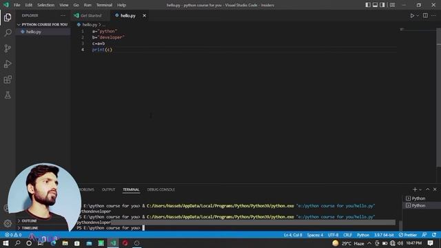 How to Concatenate Strings in Python | Adding Two Strings | Python Course From Zero To Hero