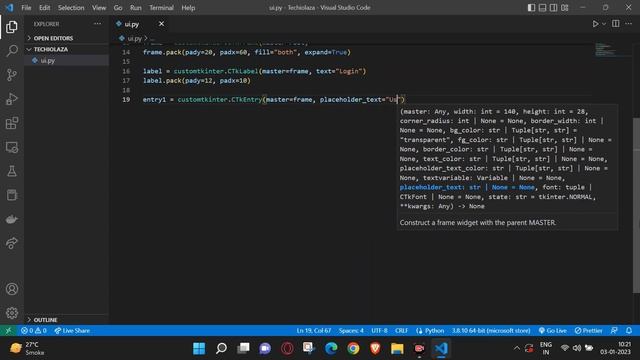 Coding a Modern Login GUI (Graphical User Interfaces) in Python | ASMR Programming - No Talking