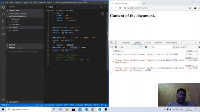 Lecture 6.11: Object type in JavaScript ES6 | Array in Javascript | ES6 | ECMAScript 2015 Tutorial