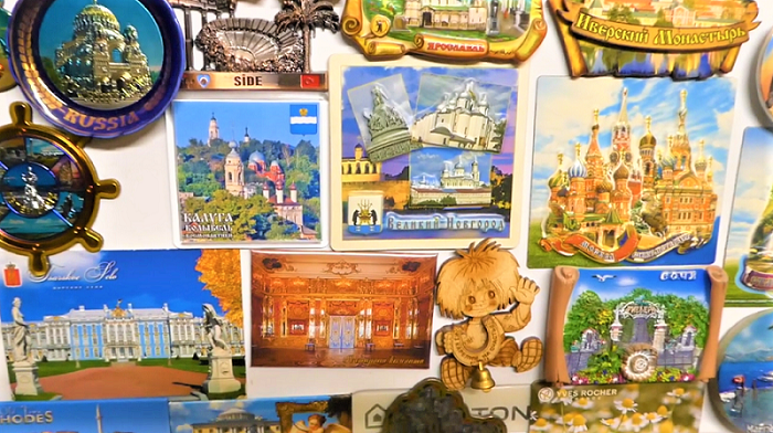 Коллекция магнитиков на холодильник  Видео для тех, кто любит собирать магнитики из путешествий...