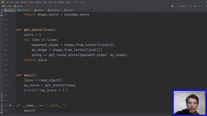 Advent of Code 2022, Day 2, Python Solution