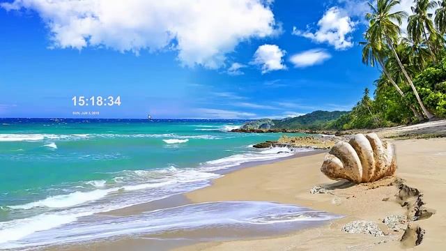 Заставка БЕРЕГ ОКЕАНА Screensaver full HD 1080p смотреть онлайн