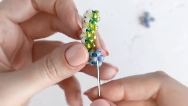 Второй ряд квадратного жгута | Cubic right angle weave | CRAW |