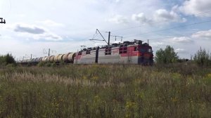 Электровоз ВЛ80с-1059 с грузовым поездом следует по перегону Кудьма - Ройка