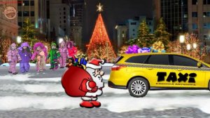 Монстр Трак, Эвакуатор и Такси. Приключения Деда Мороза. Новогодние мультфильмы для детей