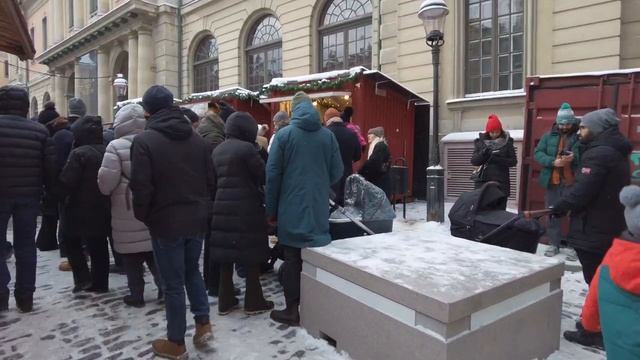 Швеция, Стокгольм 4K - Рождественские ощущения в Старом городе