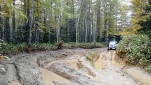 По дороге на грязевой вулкан 2 Прадо 120