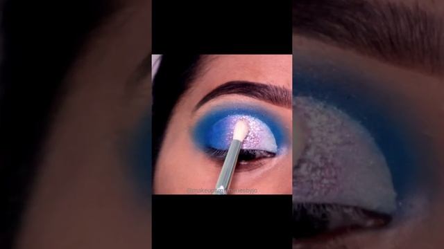 Blue lilac glittery cut crease ✨