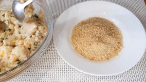 Котлеты с Тунцом и Кукурузой. Просто и Вкусно! #картофельные_котлеты_с_тунцом #котлеты_рыбные