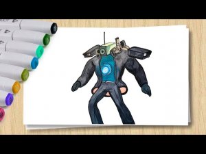 Как нарисовать Босса Камерамен _ How to draw Camera Man _ Учимся рисовать