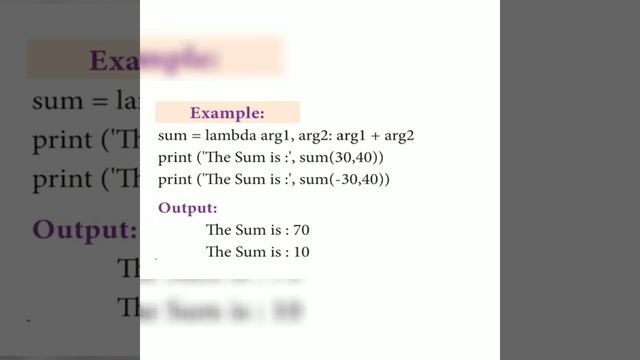 Anonymous Function & Return Statements in Python 12th CS Chapter-7 Part-5 смотреть онлайн