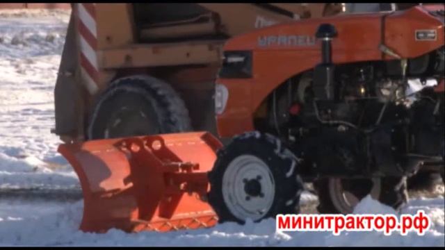 Отвал передненавесной на минитрактор "Уралец" смотреть онлайн