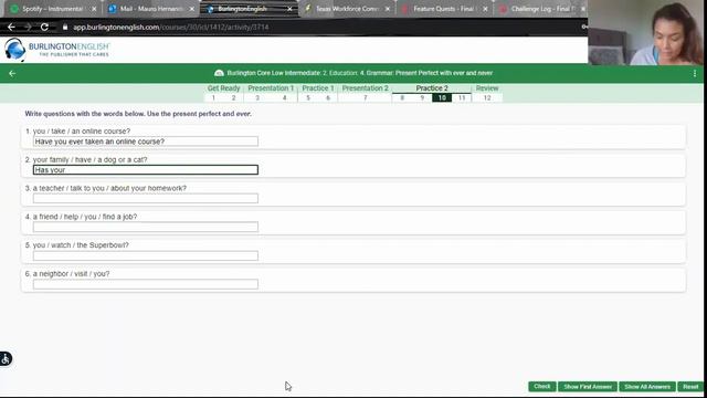 Present Perfect with Ever and Never