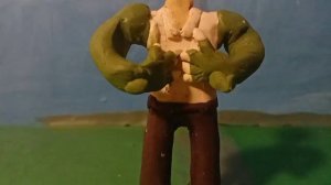 пластилиновая анимация "ящер"