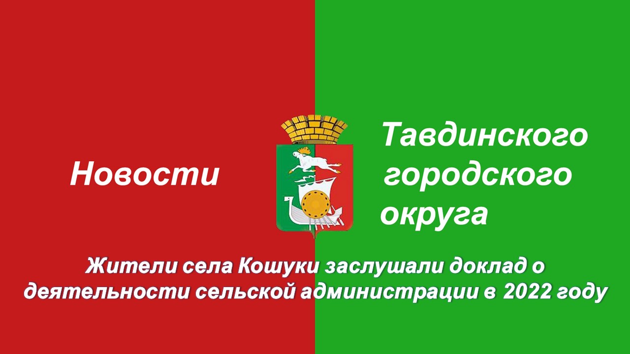 Жители села Кошуки заслушали доклад о деятельности сельской администрации в 2022 году